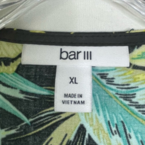 BAR III Floral Printed Black Tie Front Crop Top Long Sleeve Pants Set Sz XL/L - Picture 8 of 13